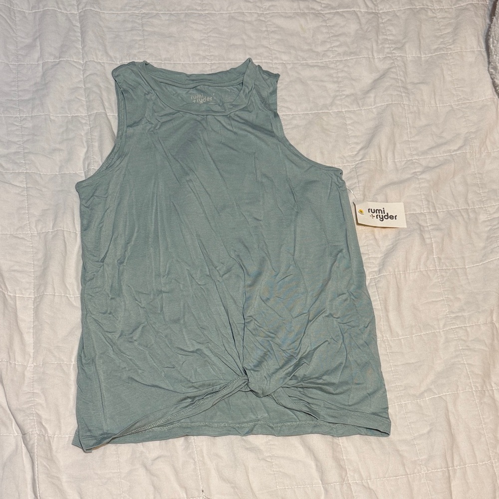 Rumi + Ryder Kids' Teal Tank Top